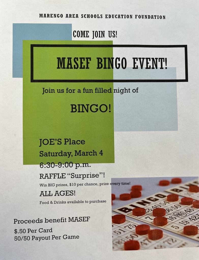 Join us for a fun filled night of  BINGO!